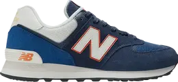 New Balance: Синие кроссовки  574