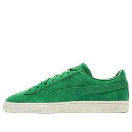 PUMA: Зелёные кроссовки  Suede Classic