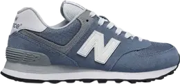 New Balance: Голубые кроссовки  574