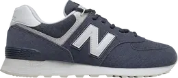New Balance: Синие кроссовки  574