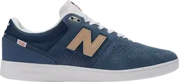 New Balance: Синие кроссовки 