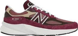 New Balance: Бордовые кроссовки 