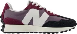 New Balance: Бордовые кроссовки  327