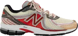 New Balance: Красные кроссовки 