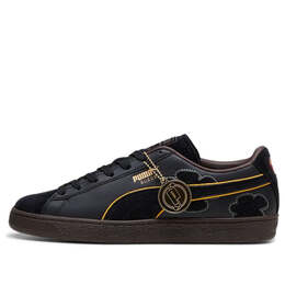 PUMA: Чёрные кроссовки  Suede