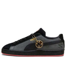 PUMA: Чёрные кроссовки  Suede