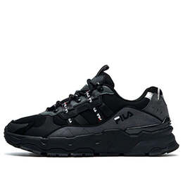 Fila: Чёрные кроссовки 