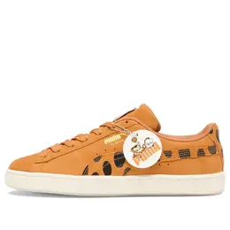 PUMA: Оранжевые кроссовки  Suede