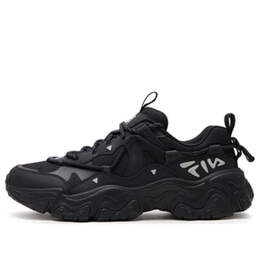 Fila: Чёрные кроссовки 