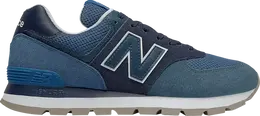 New Balance: Голубые кроссовки  574