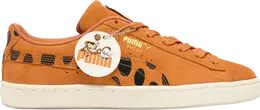 PUMA: Оранжевые кроссовки  Suede