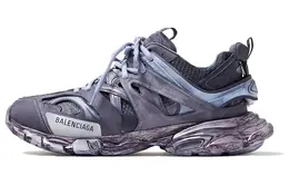 Balenciaga: Синие кроссовки  Track