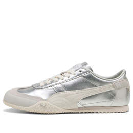 PUMA: Серебристые кроссовки 