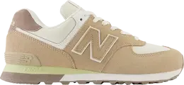 New Balance: Белые кроссовки  574