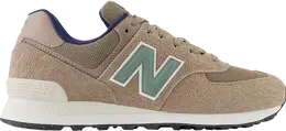 New Balance: Коричневые кроссовки  574