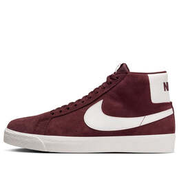 Nike: Бордовые кроссовки  SB Zoom Blazer Mid