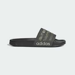 Adidas: Серые шлёпанцы  Adilette