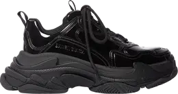Balenciaga: Чёрные кроссовки  Triple S