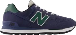 New Balance: Синие кроссовки  574