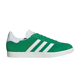 Adidas: Зелёные кроссовки  Gazelle