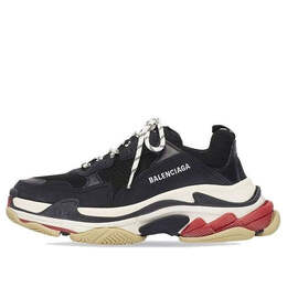 Balenciaga: Чёрные кроссовки  Triple S