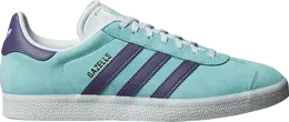 Adidas: Зелёные кроссовки  Gazelle