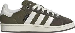 Adidas: Зелёные кроссовки  Campus