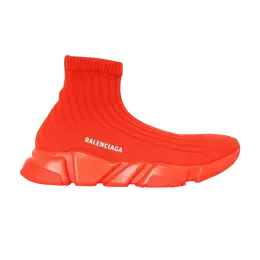 Balenciaga: Красные кроссовки  Speed Trainer