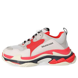 Balenciaga: Красные кроссовки  Triple S