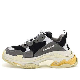 Balenciaga: Жёлтые кроссовки  Triple S