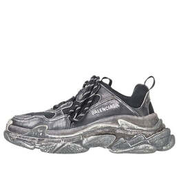 Balenciaga: Чёрные кроссовки  Triple S