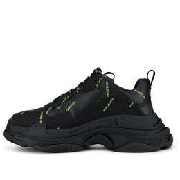 Balenciaga: Чёрные кроссовки  Triple S