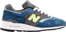 New Balance: Голубые кроссовки  997