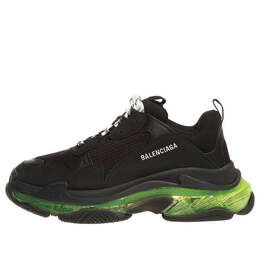 Balenciaga: Чёрные кроссовки  Triple S