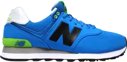 New Balance: Синие кроссовки  574