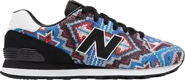 New Balance: Синие кроссовки  574