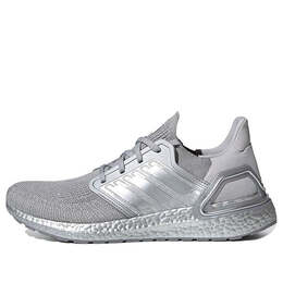 Adidas: Серебристые кроссовки  UltraBoost 20