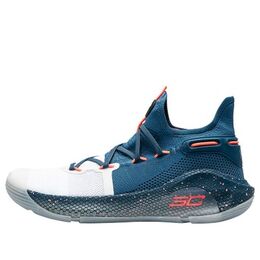 Under Armour: Синие кроссовки  Curry 6