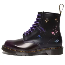 Dr. Martens: Фиолетовые кроссовки  1460