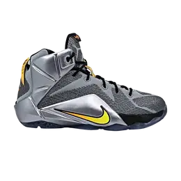 Nike: Серые кроссовки  Lebron 12