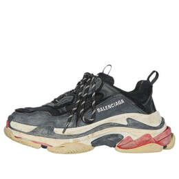 Balenciaga: Красные кроссовки  Triple S