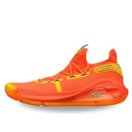 Under Armour: Оранжевые кроссовки  Curry 6