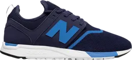 New Balance: Синие кроссовки 