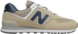 New Balance: Серые кроссовки  574