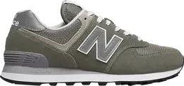 New Balance: Серые кроссовки  Core