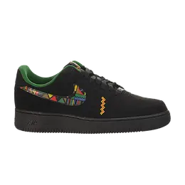 Nike: Чёрные кроссовки  Air Force 1