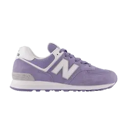New Balance: Фиолетовые кроссовки  574