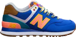 New Balance: Синие кроссовки  574