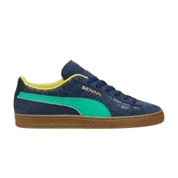 PUMA: Синие кроссовки  Suede