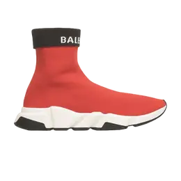 Balenciaga: Красные кроссовки  Speed Trainer